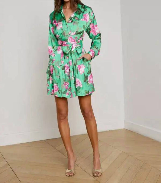 L'Agence - Virlen Tiered Shirt Dress