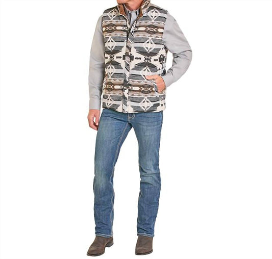 Rock & Roll Denim - Men's Reversible Aztec Vest