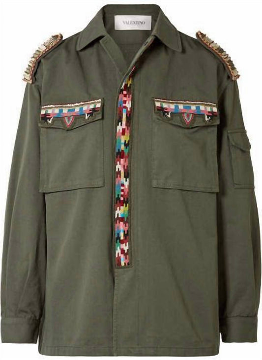 Valentino - Women's Embellished Cotton Jacket