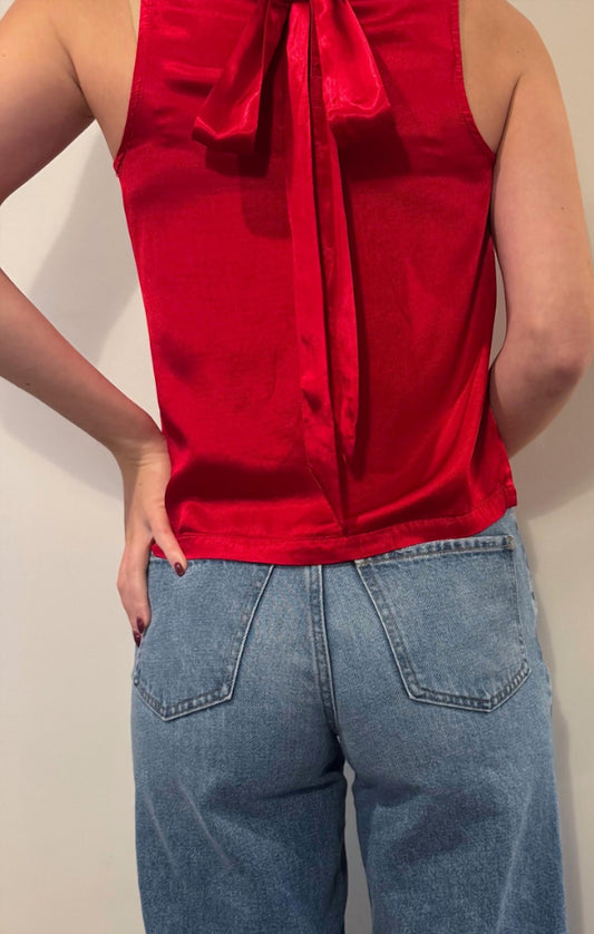 Bobi - Removable Neck Tie V Neck Tank