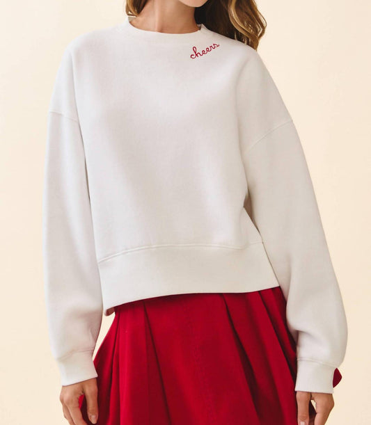 Tcec - Relaxed Fit Dropped Shoulders Crewneck Sweatshirt