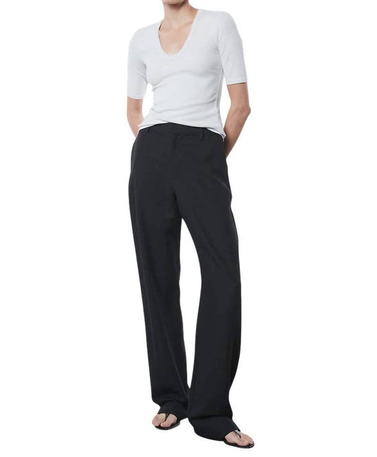 Enza Costa - Enza Costa Textured Knit Half Sleeve Uneck Tee