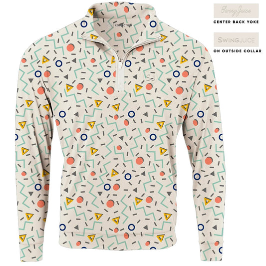 Swingjuice - Men's Golf Fresh Prints Quarter Zip Sweatshirt