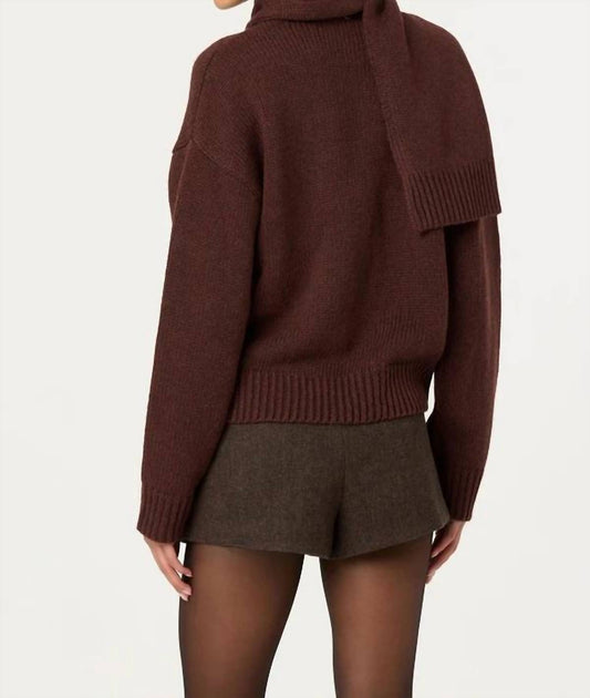 Astr - Jackeline Asymmetrical Scarf Cardigan