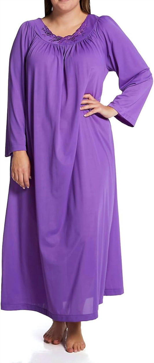 Shadowline Lingerie - Petals 53 Inch Long Sleeve Gown