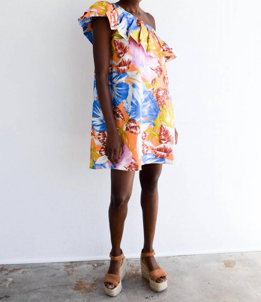 Never A Wallflower - One Shoulder Short Dress