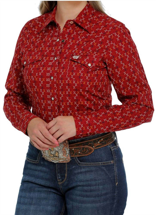 Cinch - Women's Snap Western Print Shirt