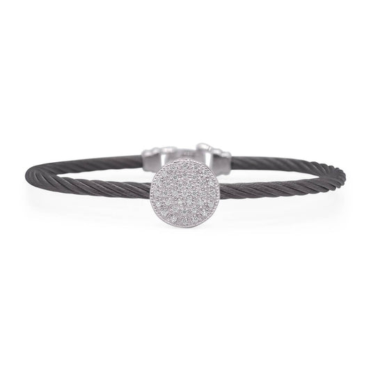 Alor - Women's Round Disc Diamond Bangle
