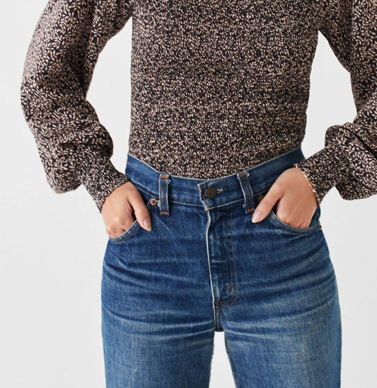 Faherty - Beatrice Smock Top - brown - clothing - floral