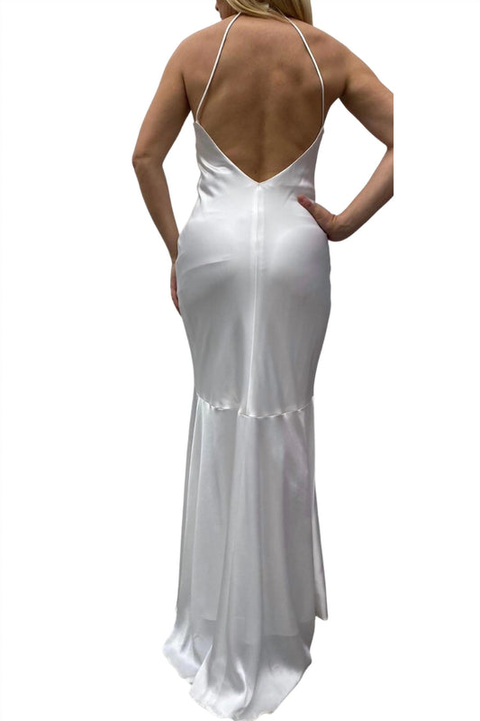 Satin Evening Gown