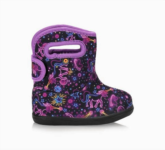 Bogs - Girl's Baby Neon Unicorn Boots