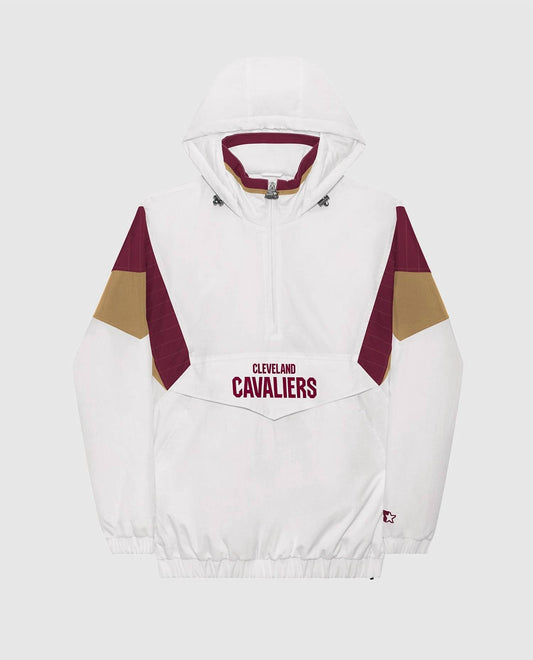 Starter - Men's Cleveland Cavaliers The Breakaway Nylon Half-zip Jacket
