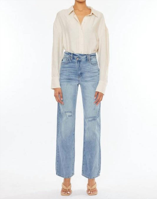 Kancan - 90's Wide Leg Straight Jeans