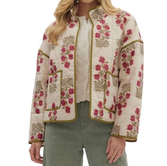 Entro - Botanical Quilted Jacket