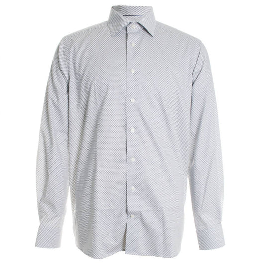 Eton - Men's Coffee Printed Dress Shirt