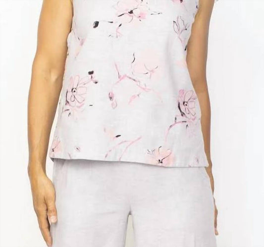 Habitat - Linen Blend Side Button Tank