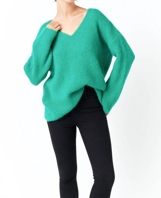 Endless Rose - Furry V Neck Sweater