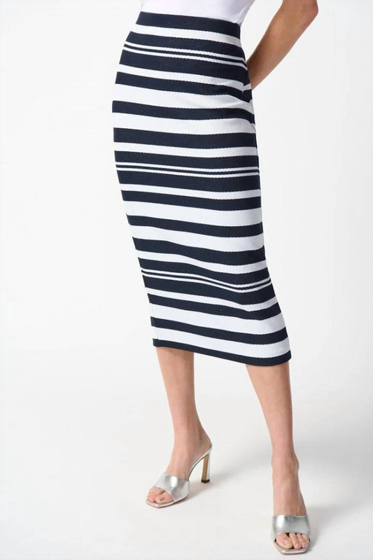 Joseph Ribkoff - Jacquard Knit Midi Skirt