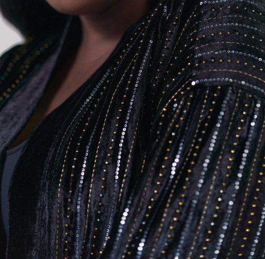 -Bl^Nk- - Dayton Coverup Cardigan - Plus