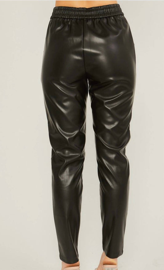 Fashion District La - Faux Leather Pants