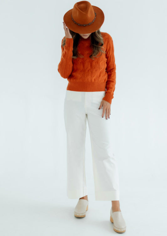 Kinross - Luxe Cable Crew Sweater