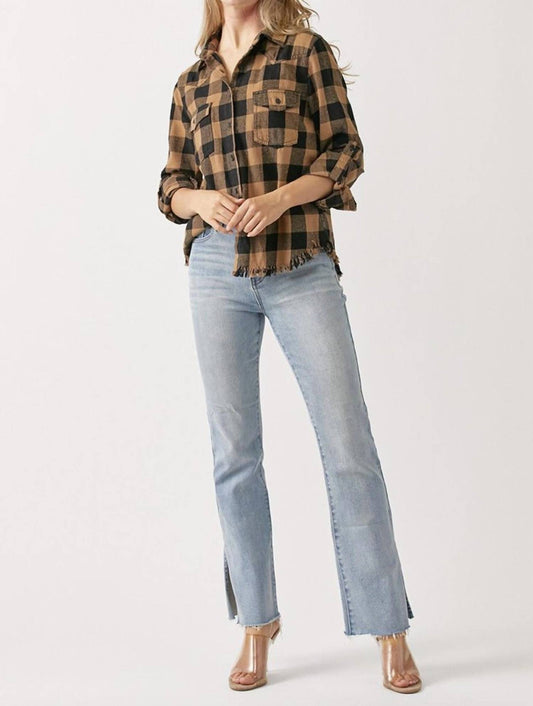 Risen - Jeans High-Rise Split Hem