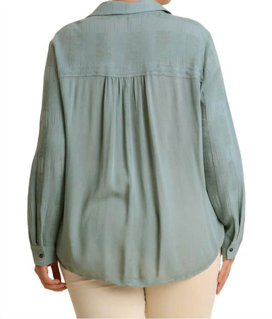 Umgee - Chenille Button Down Top