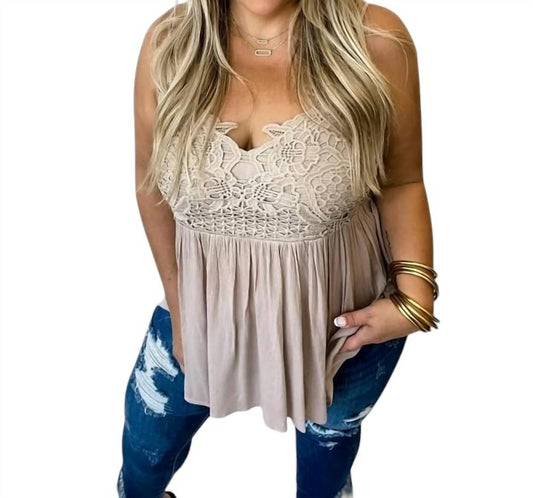 Blakeley - Lace Babydoll Swing Tank Top