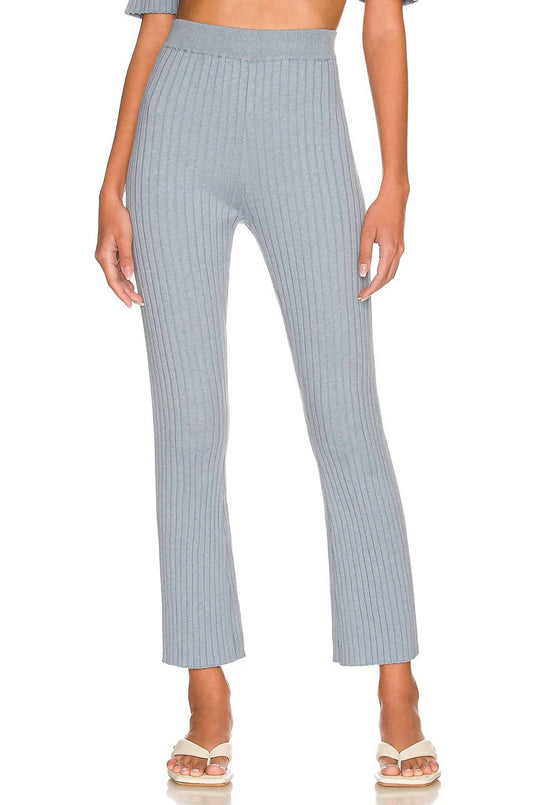 Something Navy - Cashmere Blend Ribbed Pants