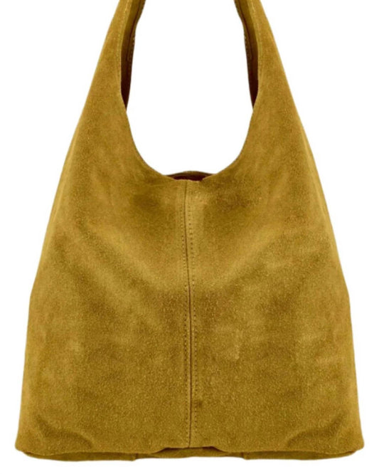 Italian'S Leather - Women's Silvia Suede Leather Tote Bag