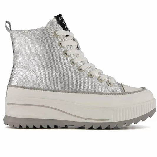 Andrea - Women's Platform Metallic Sneaker Booties