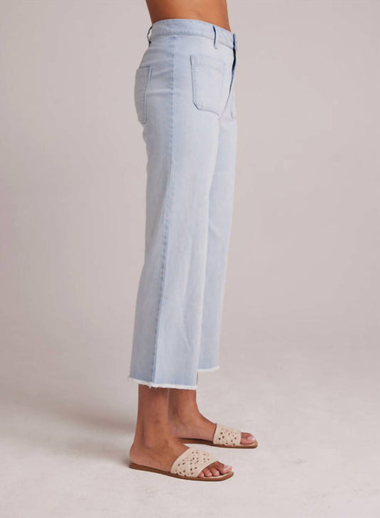 Bella Dahl - Sarah Frayed Hem Wide Leg Crop Jeans