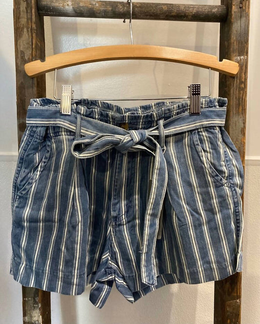 Tractr - Women's Striped Paperbag Short