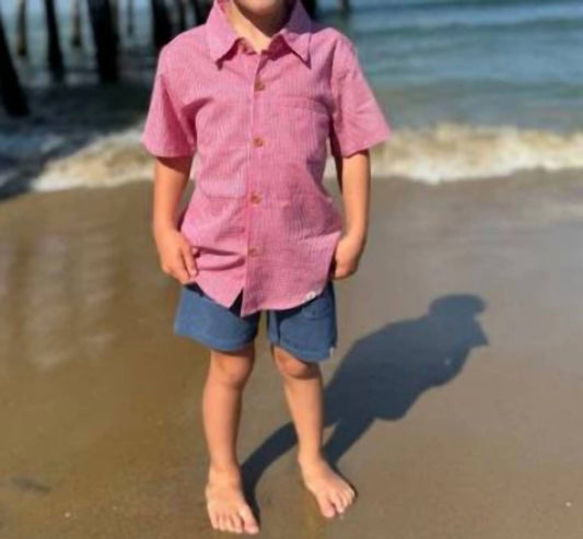 Me & Henry - Boy's Micro Plaid Shirt