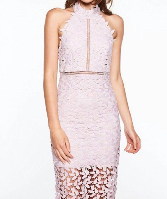 Bardot - Sleeveless Crochet Lace Cocktail Halter Dress