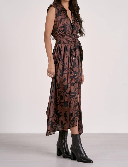 Elan - Juliette V Neck Maxi Dress