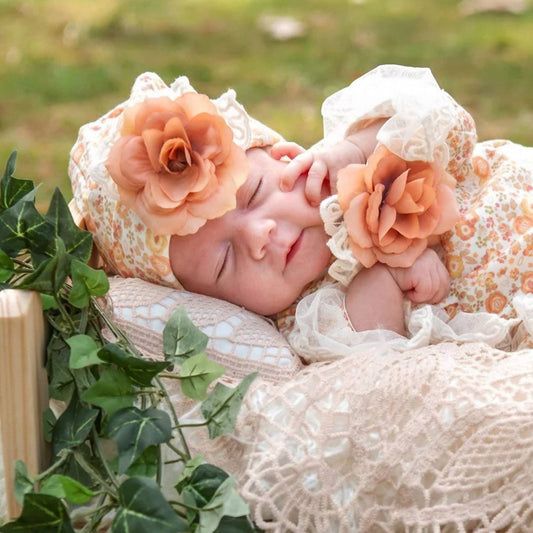 Haute Baby - Newborn Girls Cinnamon Sugar Cap