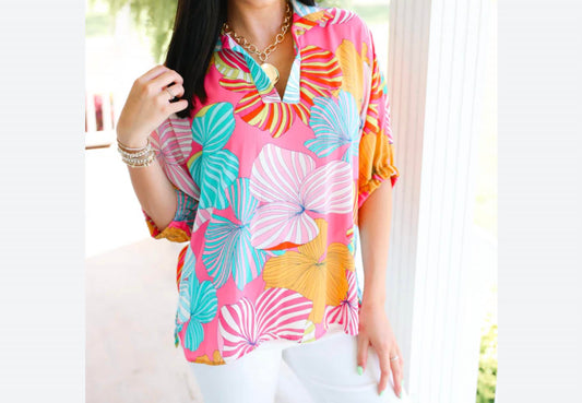 Adrienne - Women's V Neck Oversized Top