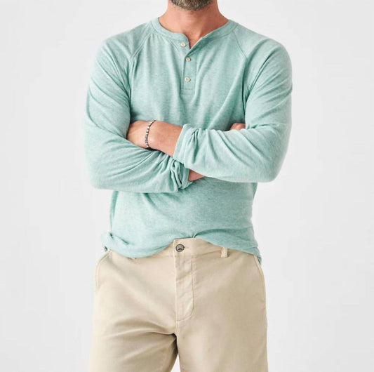 Faherty - Cloud Cotton Long Sleeve Henley Top