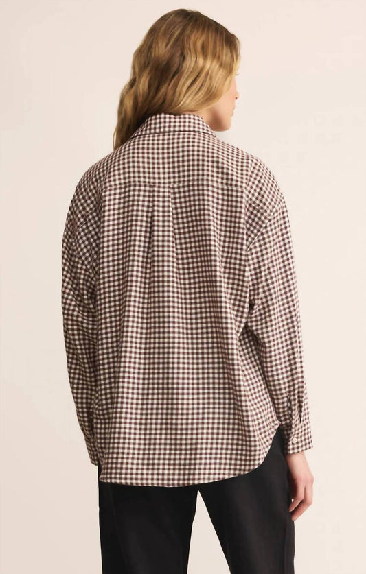 Z Supply - River Plaid Button Up Top