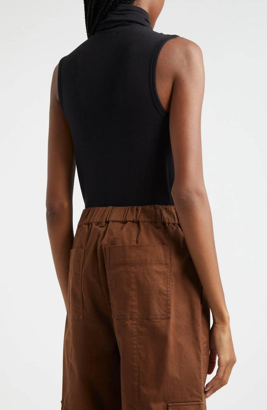 Atm - Modal Rib Sleeveless Turtleneck Tank Top