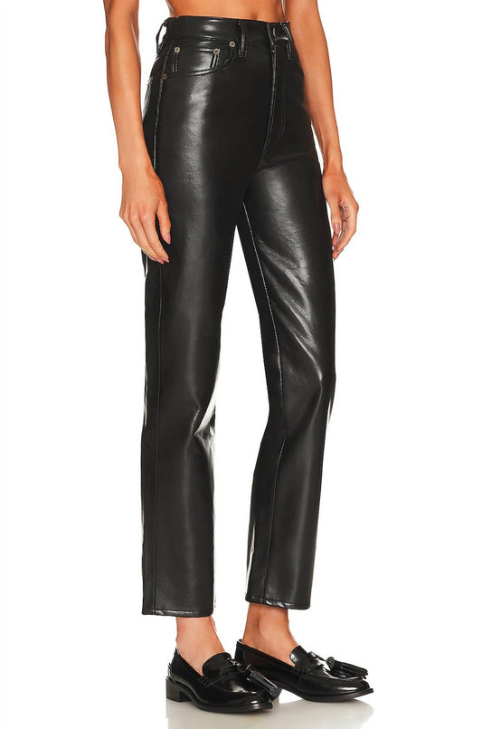 90's Recycled Leather Fitted Pant