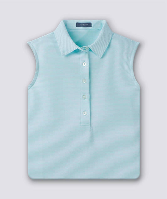 Turtleson - Women's Cara Stripe Performance Sleeveless Polo