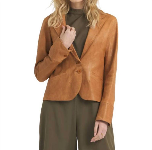 Jakett - Amelia Wrinkled Leather Blazer