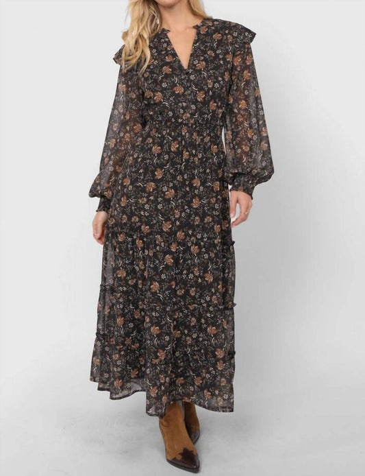 Sadie & Sage - Timeless Tiered Print Maxi Dress