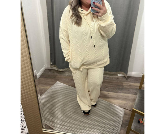 Very J - Let's Snuggle Cable Knit Set