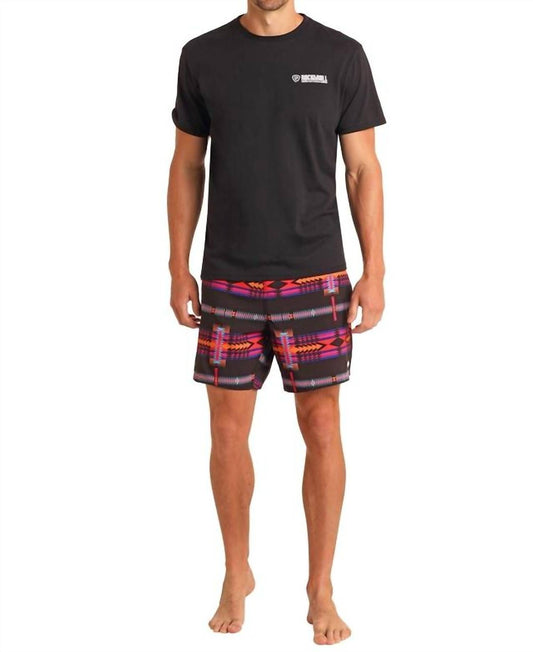 Panhandle - Aztec Print Swim Short
