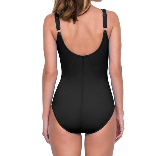 Gottex - Full Coverage Surplice High Back One Piece Swimsuit