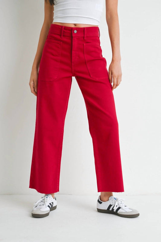 Just Black Denim - High Rise Utility Wide Leg Jean