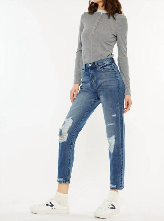 Kancan - Kerrigan Ultra High Rise Mom Jeans